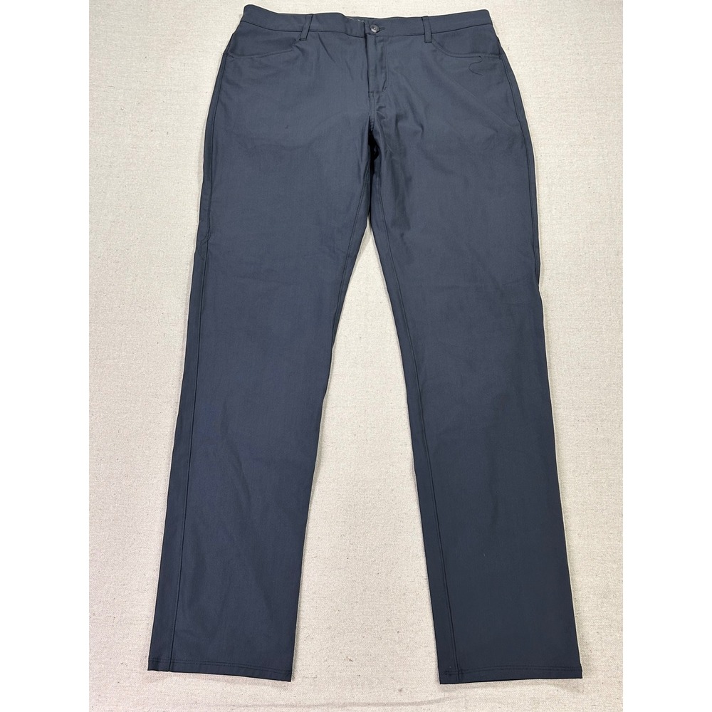 Vuori Meta Pants Mens 35x32 Charcoal Grey Technical Stretch 5-Pocket Trousers